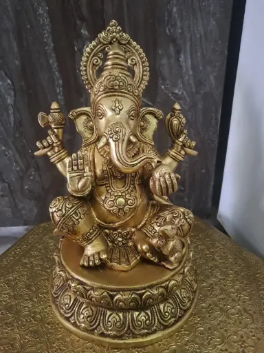 BRASS GANESH IDOL